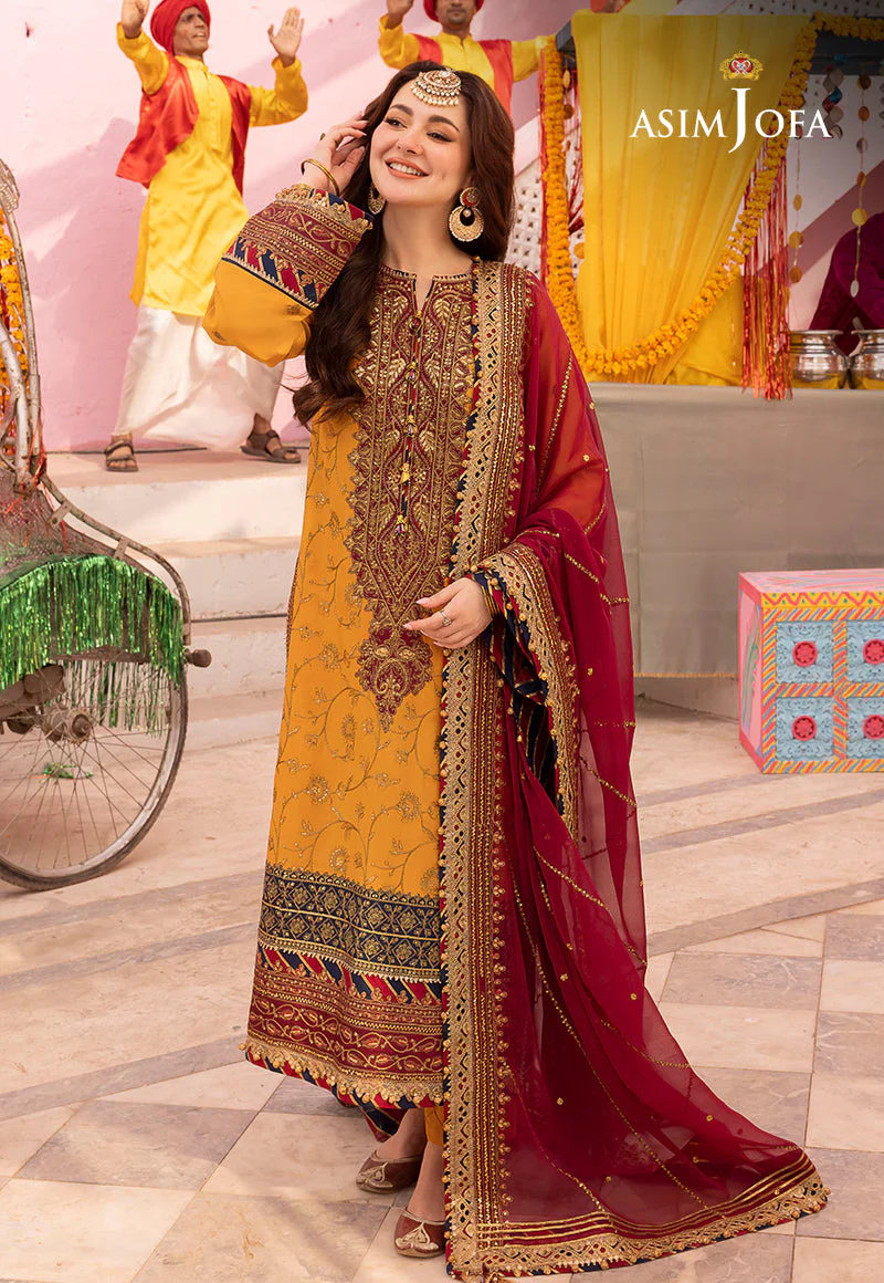 AJDAD-25 EMBROIDERED STITCHED 3 PCS - Image 3