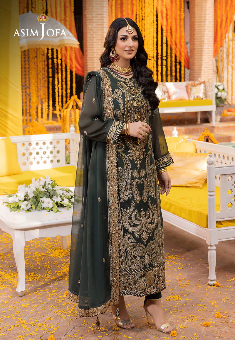 AJDAP-12 EMBROIDERED PAPER COTTON STITCHED 3 PCS - Image 4