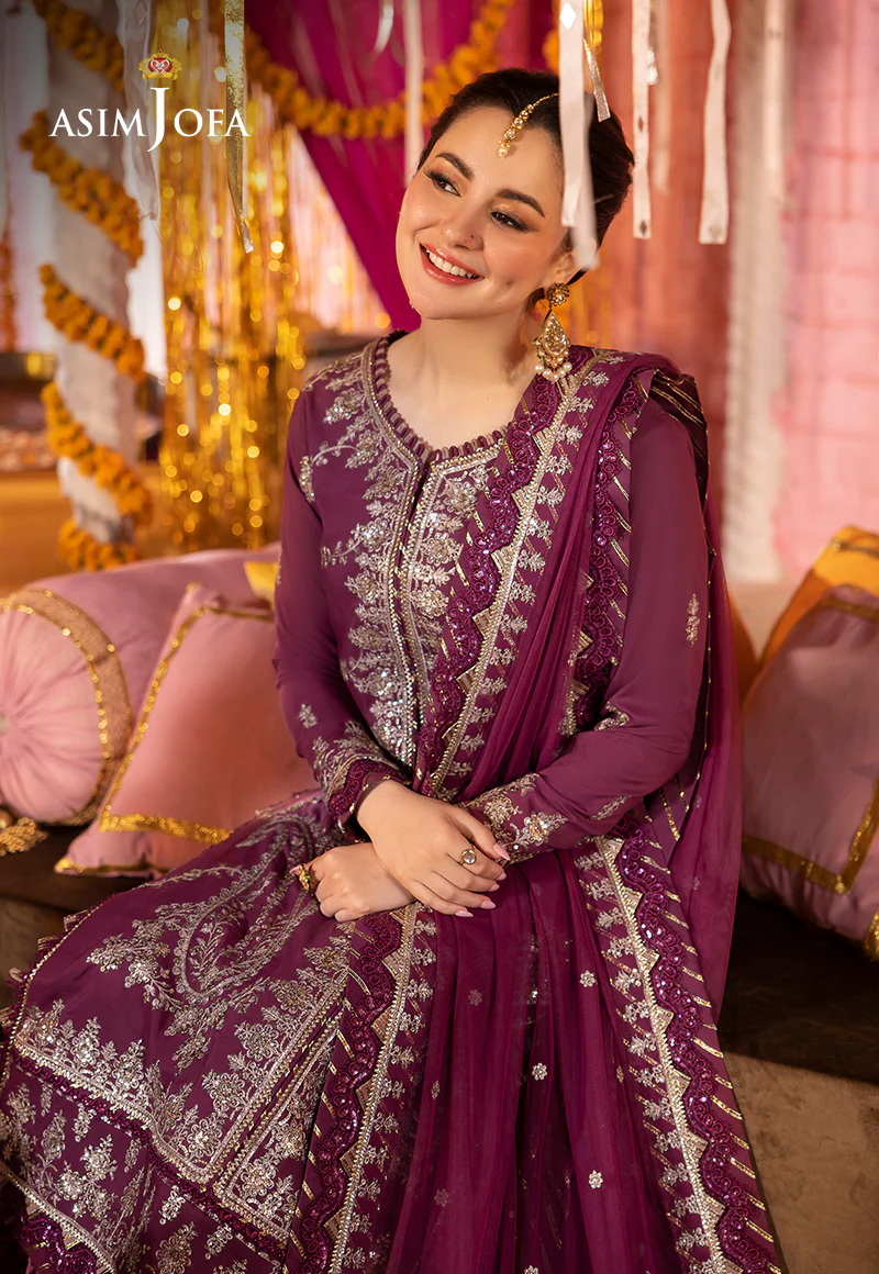 AJDAP-18 EMBROIDERED LAWN SILK STITCHED 3 PCS - Image 9