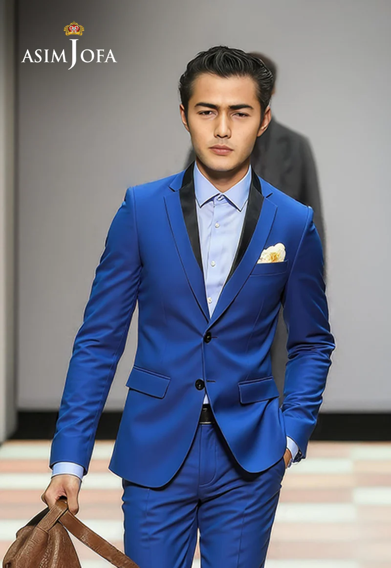 AJDSAI-187 BLUE SUIT STITCHED 2 PCS - Image 2