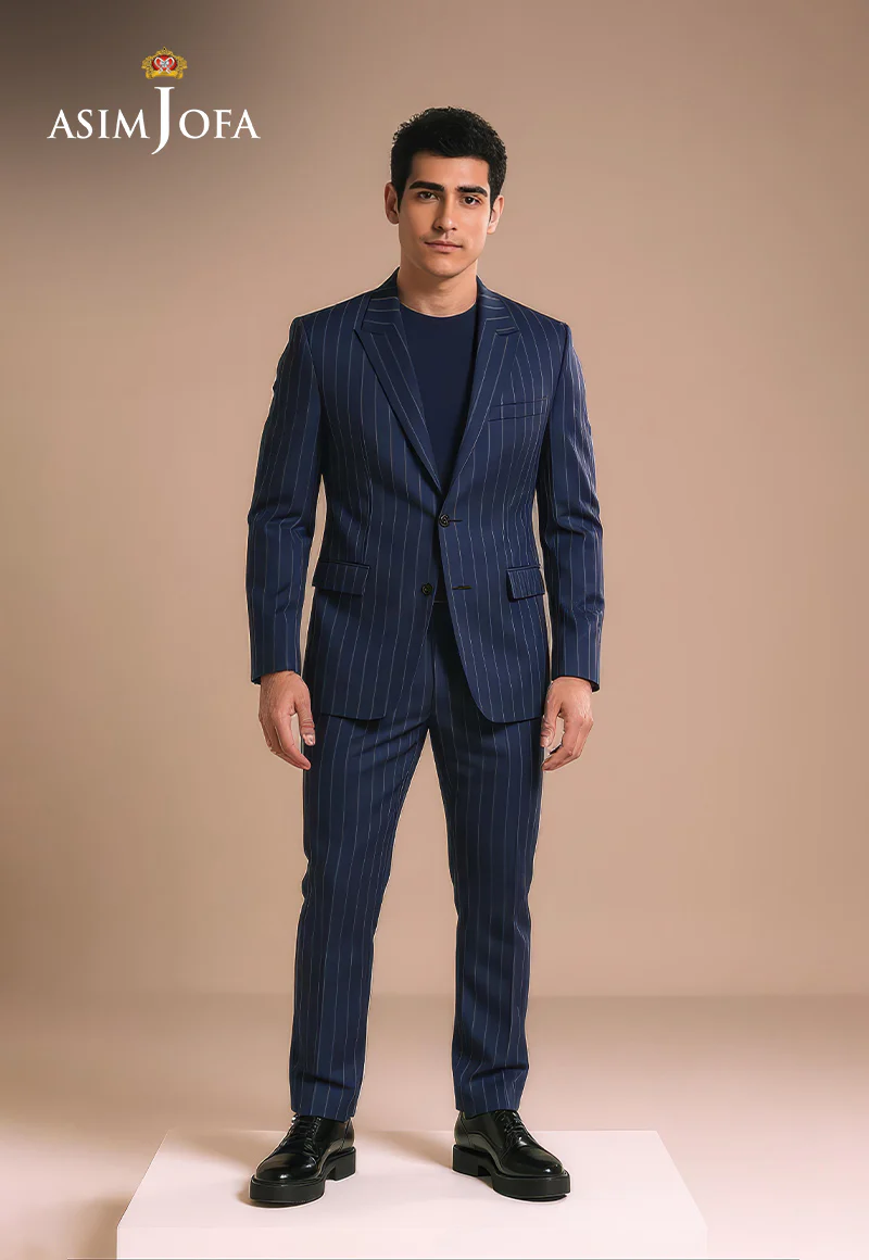 AJDSAI-193 NAVY BLUE SUIT STITCHED 3 PCS