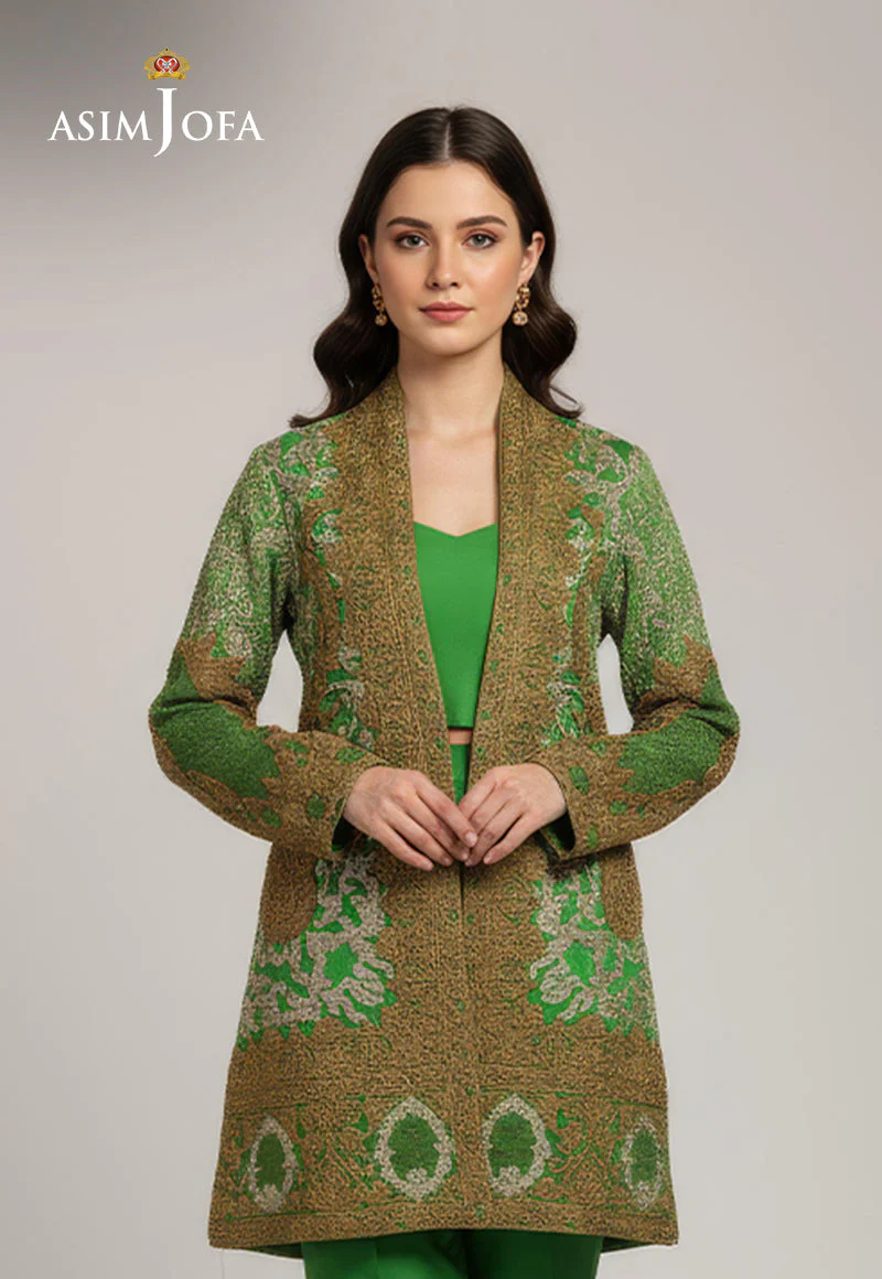 AJDSAI-325 EMBROIDERED CHIFFON STITCHED  1 PC - Image 2