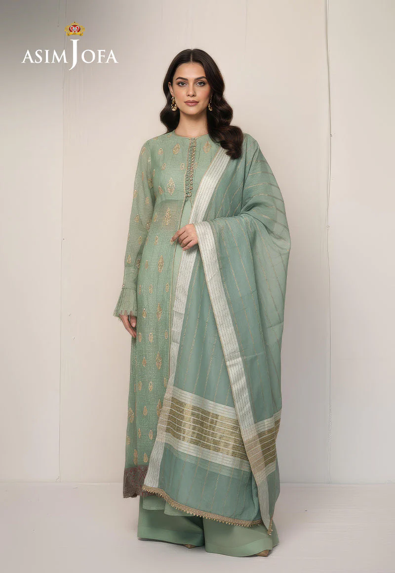 AJDSAI-331 ORGANZA STITCHED 3 PCS