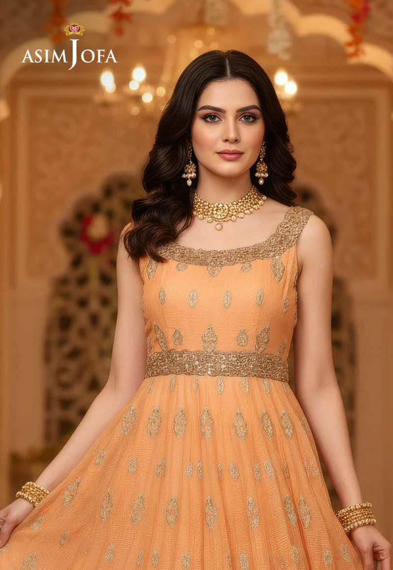 AJDSAI-383 EMBROIDERED ORGANZA STITCHED 1 PC - Image 2