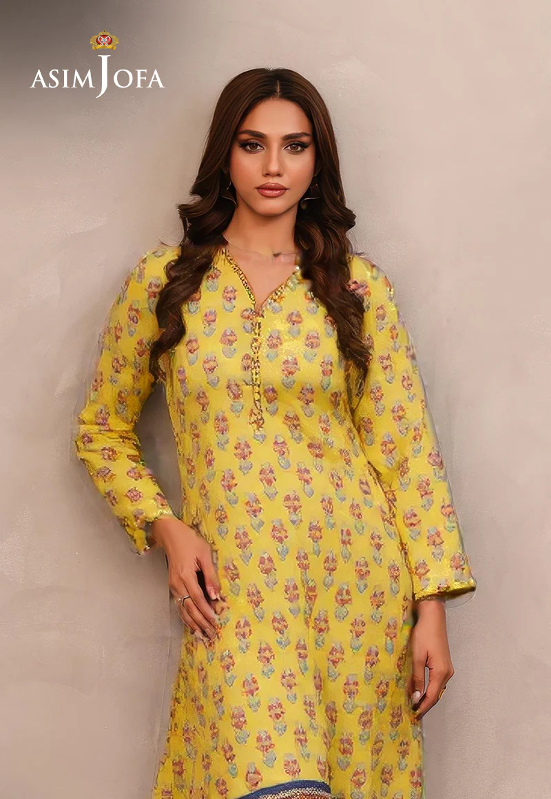 AJDSAI-47 PRINTED LAWN STITCHED 2 PCS - Image 2