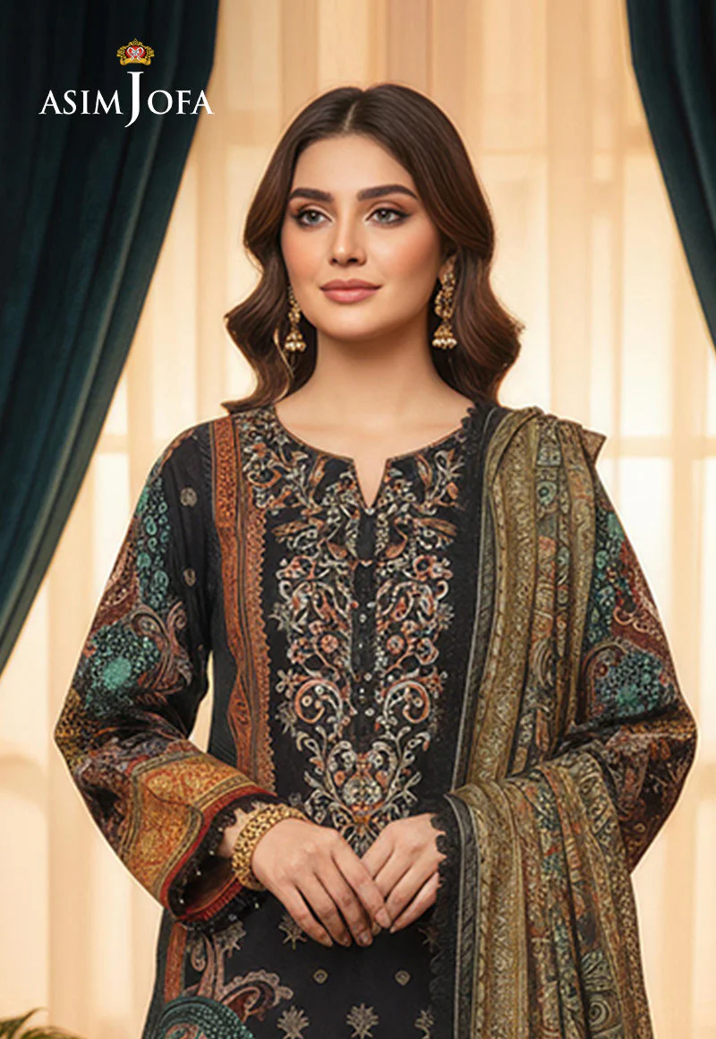 AJDSAI-541 EMBROIDERED LAWN STITCHED 3 PCS - Image 2