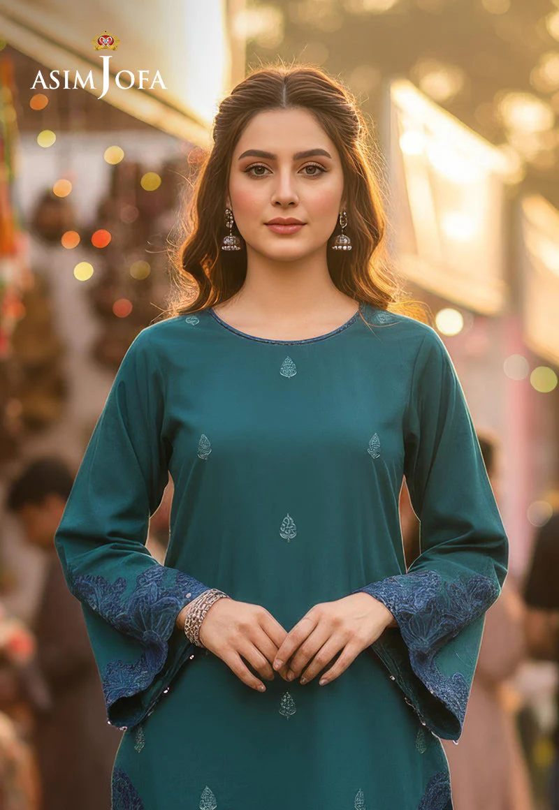 AJDSAI-553 EMBROIDERED LAWN STITCHED 2 PCS - Image 2
