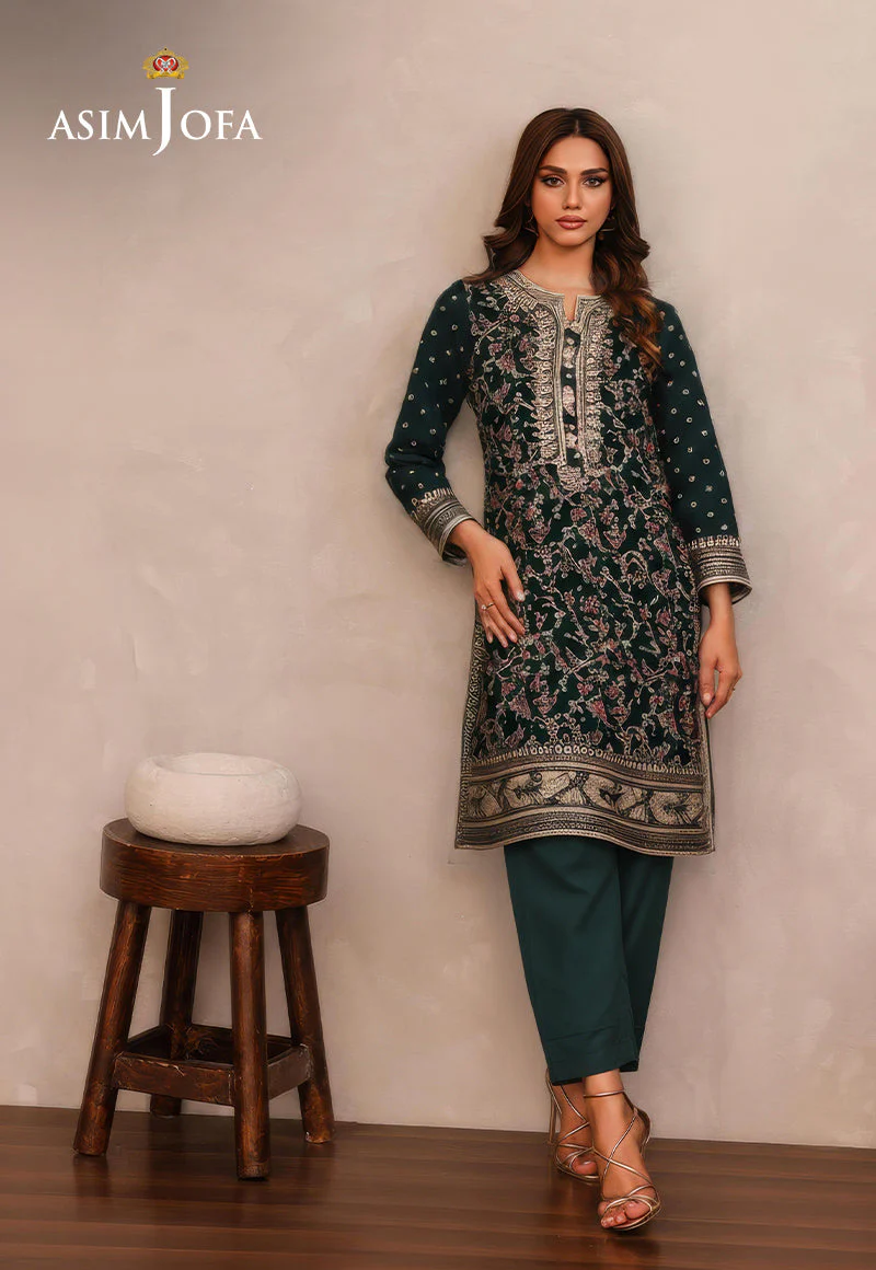 AJDSAI-609 EMBROIDERED LAWN STITCHED 3 PCS