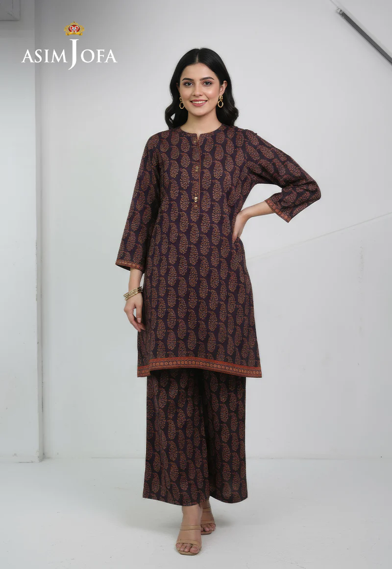 AJDSAI-632 PRINTED LAWN STITCHED 2 PCS