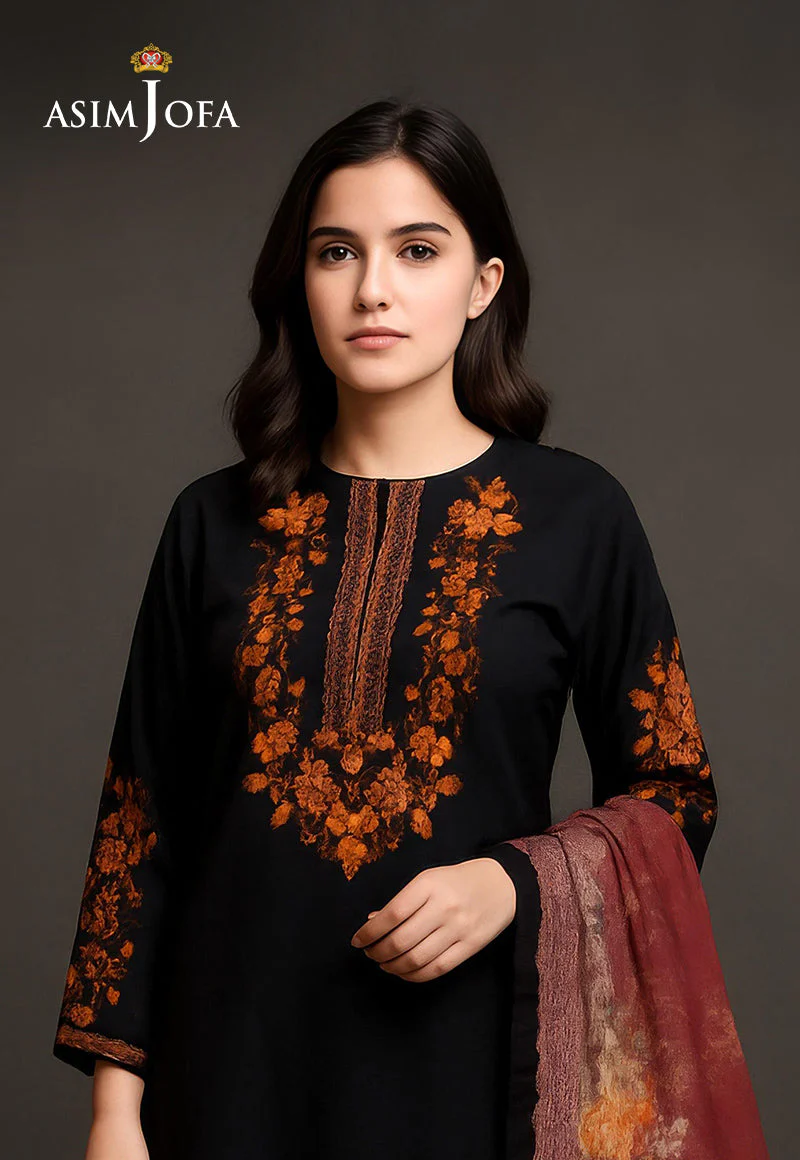 AJDSAI-664 EMBROIDERED LAWN STITCHED 3 PCS - Image 2
