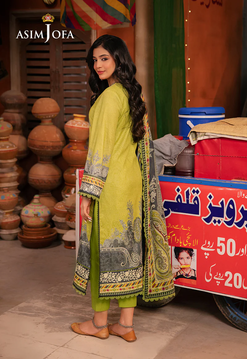 AJEL-01 PRINTED LAWN 3 PCS - Image 4