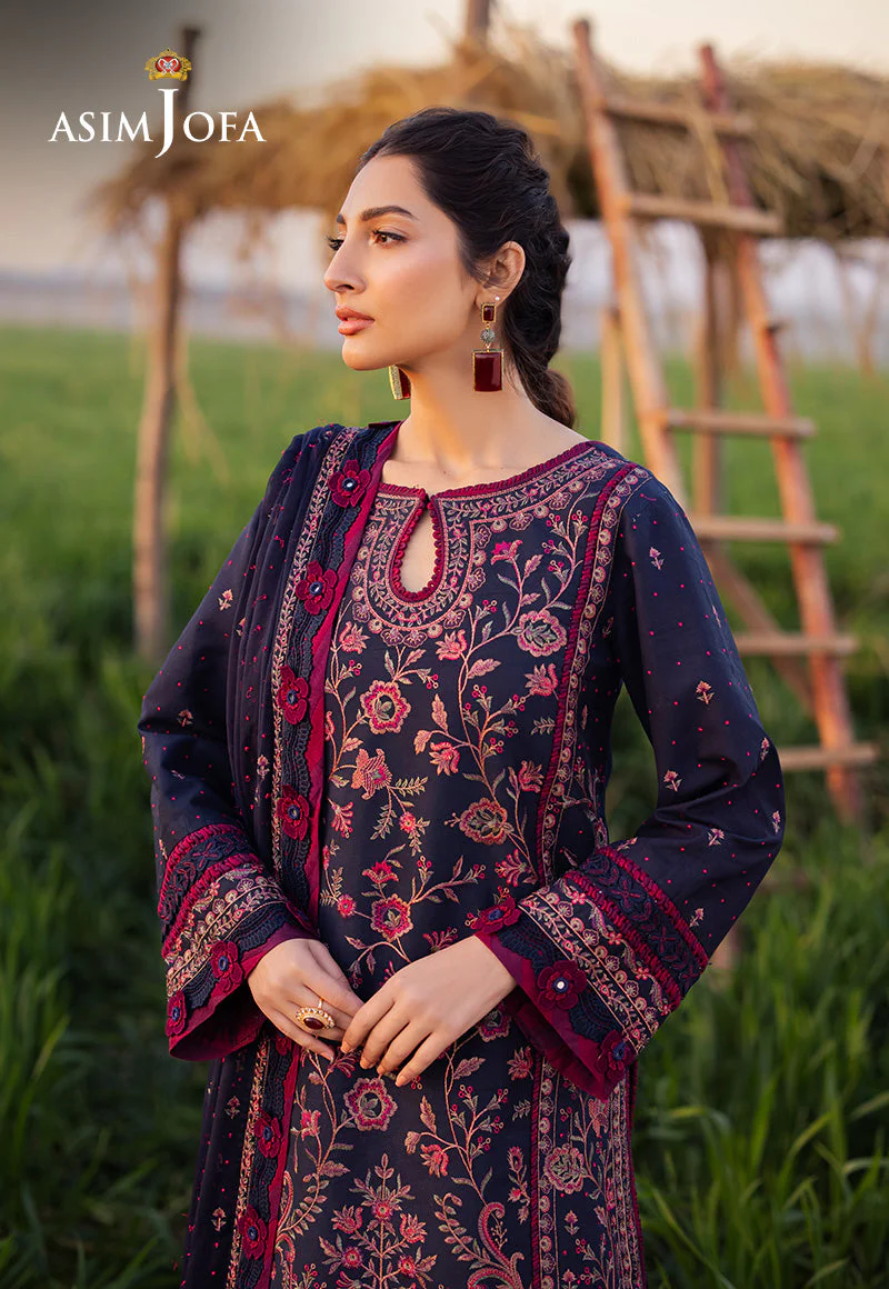 AJELLD-01 EMBROIDERED LAWN Stitched 2 PCS - Image 4