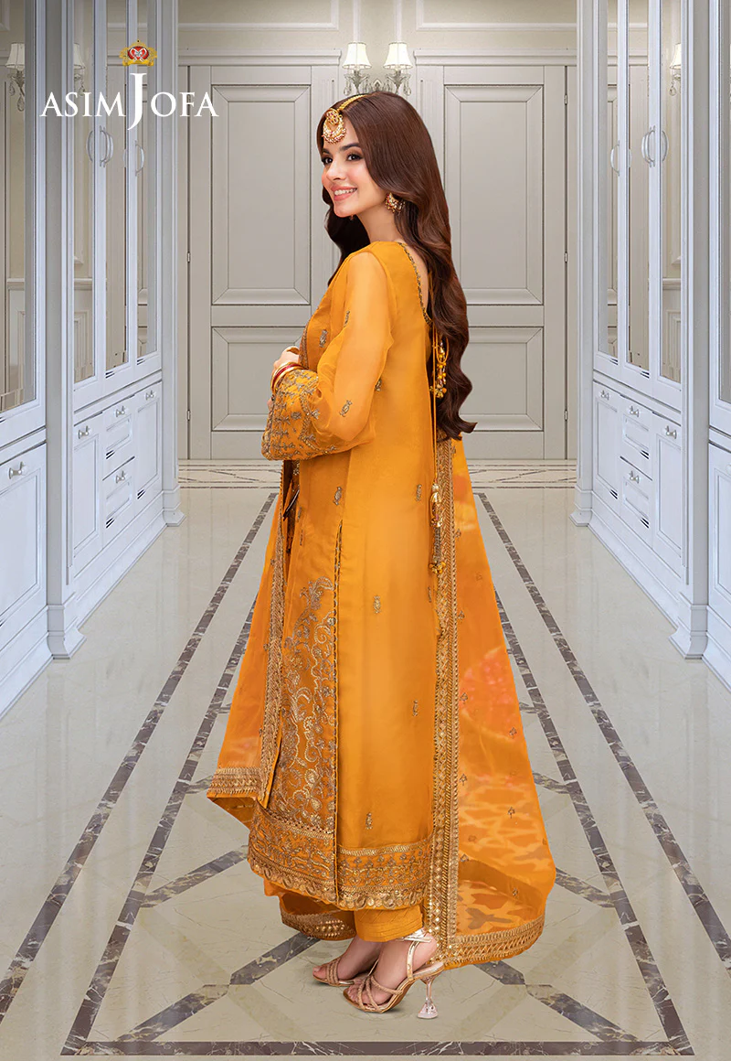 AJEM-12 EMBROIDERED ORGANZA 3 PCS - Image 2