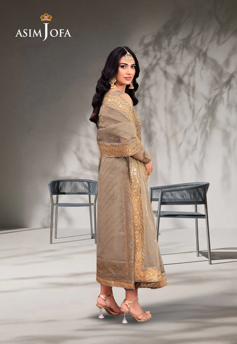 AJEM-17 EMBROIDERED ORGANZA 3 PCS - Image 2