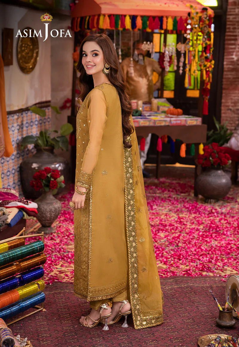 AJEMD-22 EMBROIDERED ORGANZA 3 PCS - Image 6