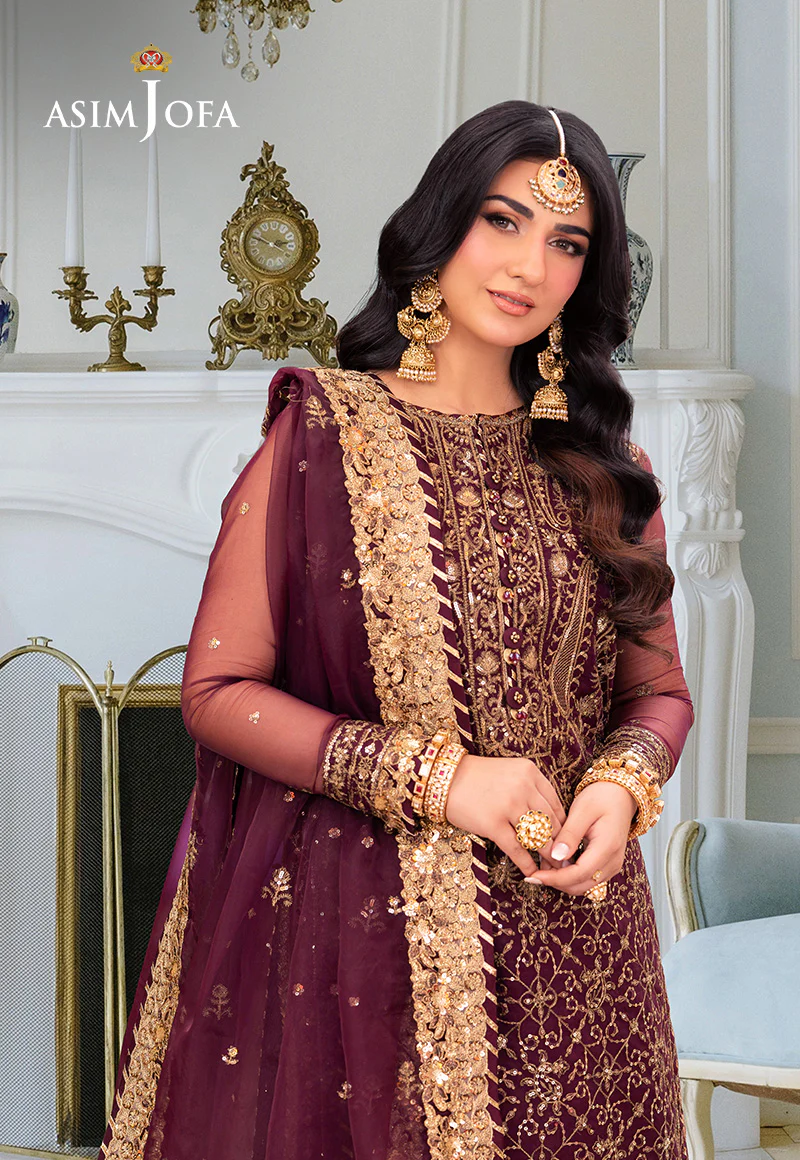 AJEM-24 EMBROIDERED ORGANZA 3 PCS - Image 4