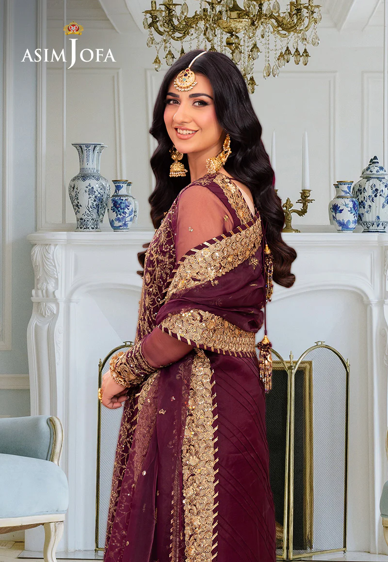 AJEM-24 EMBROIDERED ORGANZA 3 PCS - Image 5