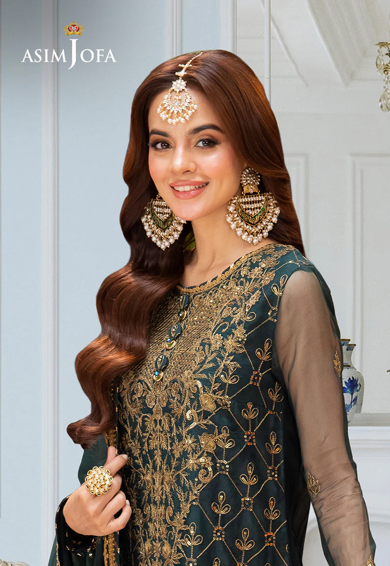 AJEMD-25 EMBROIDERED ORGANZA 3 PCS - Image 5