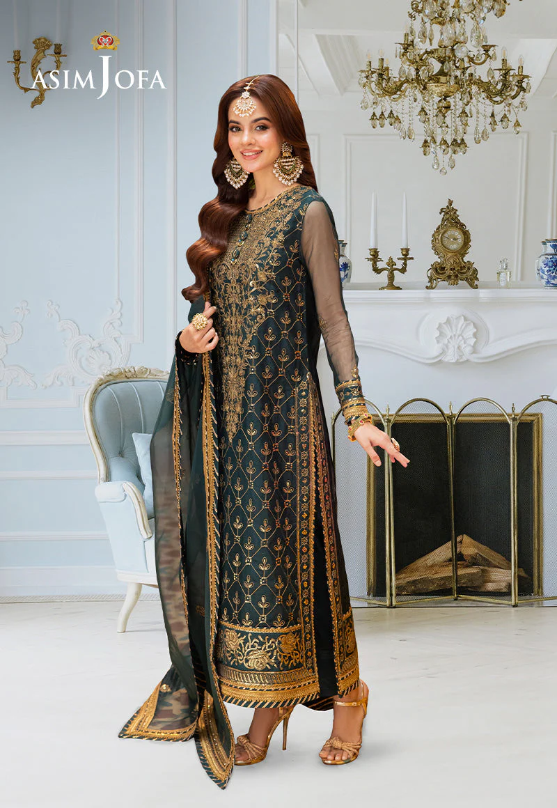 AJEMD-25 EMBROIDERED ORGANZA 3 PCS - Image 6