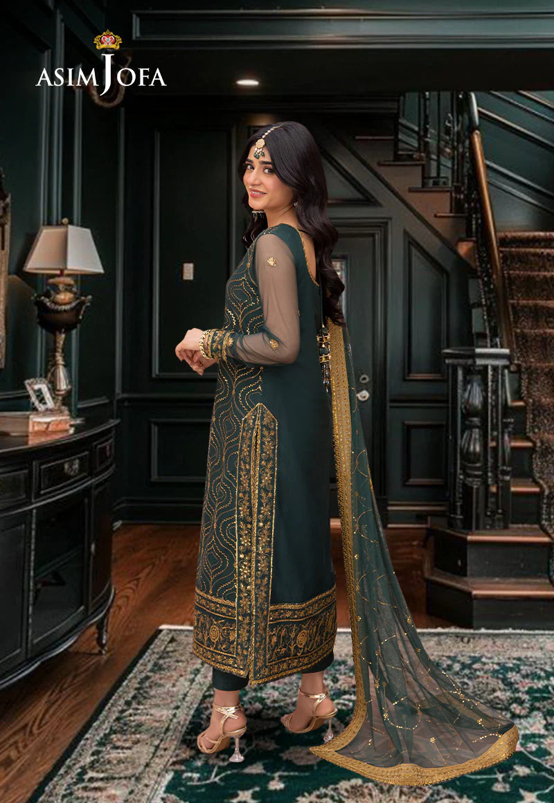 AJEMD-16 EMBROIDERED NET STITCHED 3 PCS - Image 2