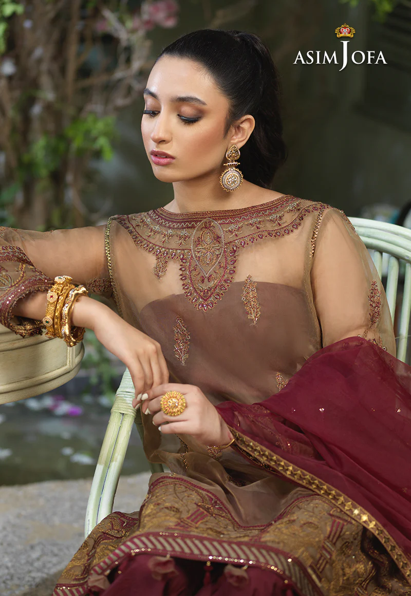 AJFC-47 EMBROIDERED ORGANZA 3 PCS - Image 10