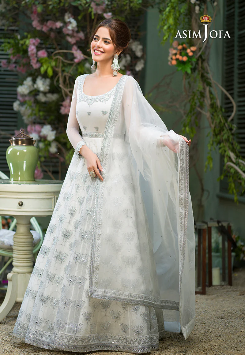 AJFC-49 EMBROIDERED ORGANZA 3 PCS - Image 5