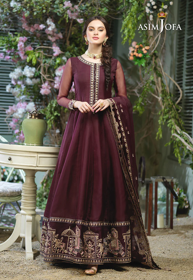 AJFC-50 EMBROIDERED ORGANZA 3 PCS