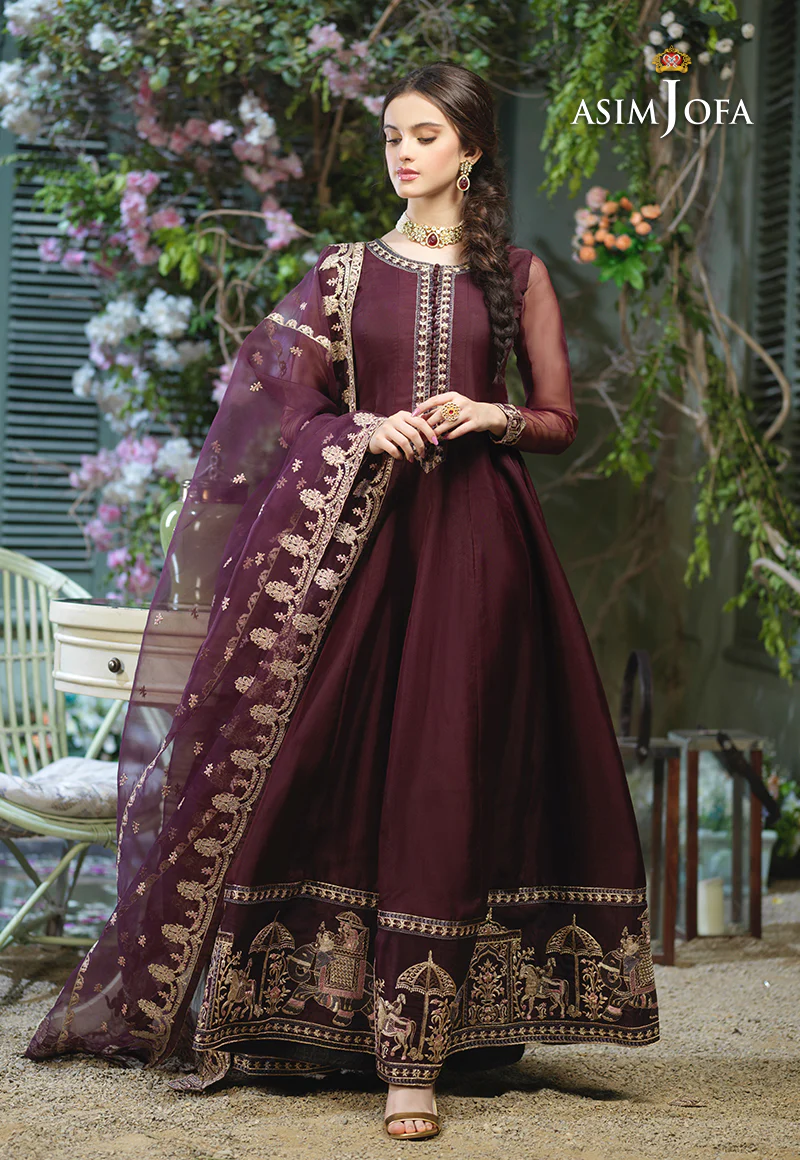 AJFC-50 EMBROIDERED ORGANZA 3 PCS - Image 3
