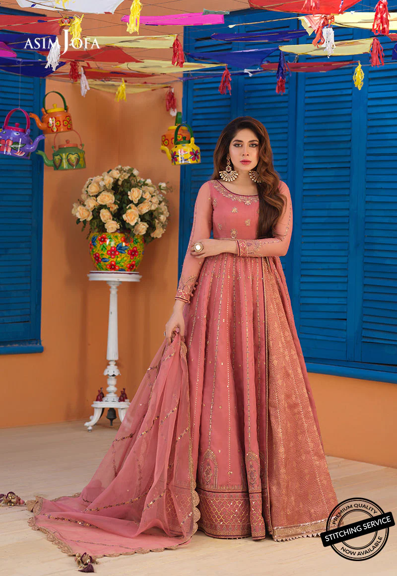 AJFC-67 EMBROIDERED ORGANZA 3 PCS - Image 3