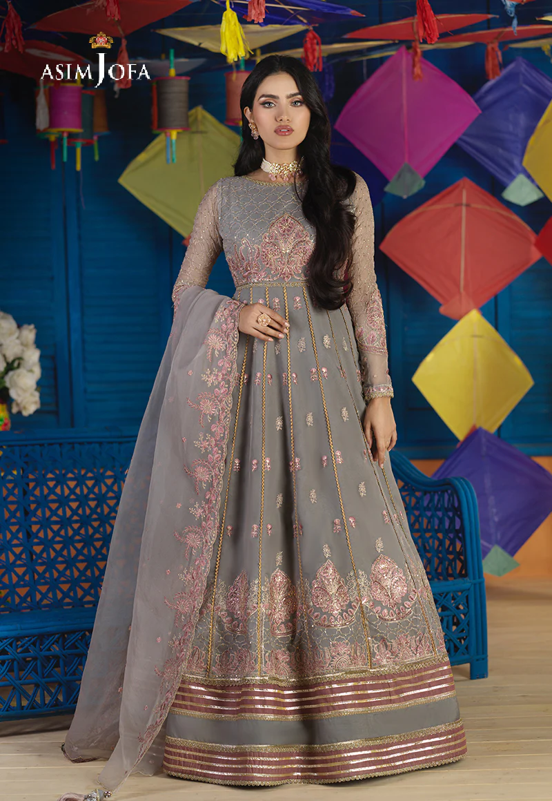 AJFC-70 EMBROIDERED ORGANZA 3 PCS