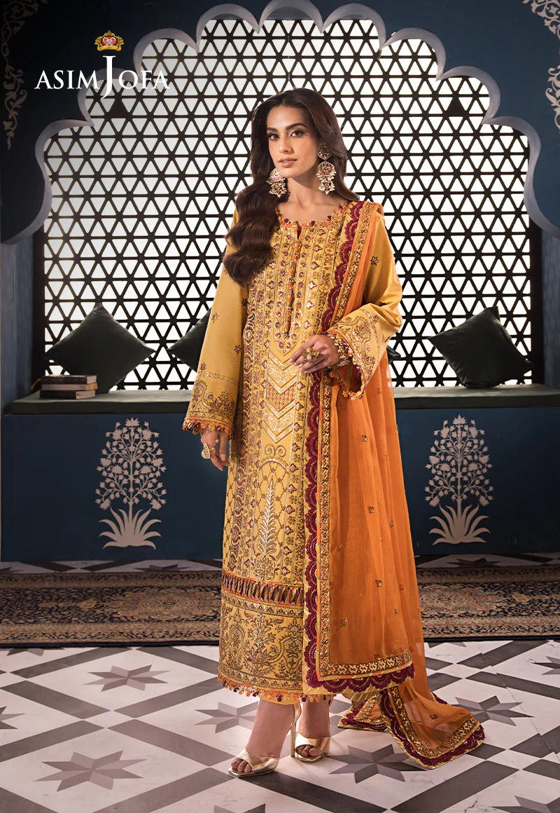 AJFI-19 EMBROIDERED LAWN 3 PCS - Image 3
