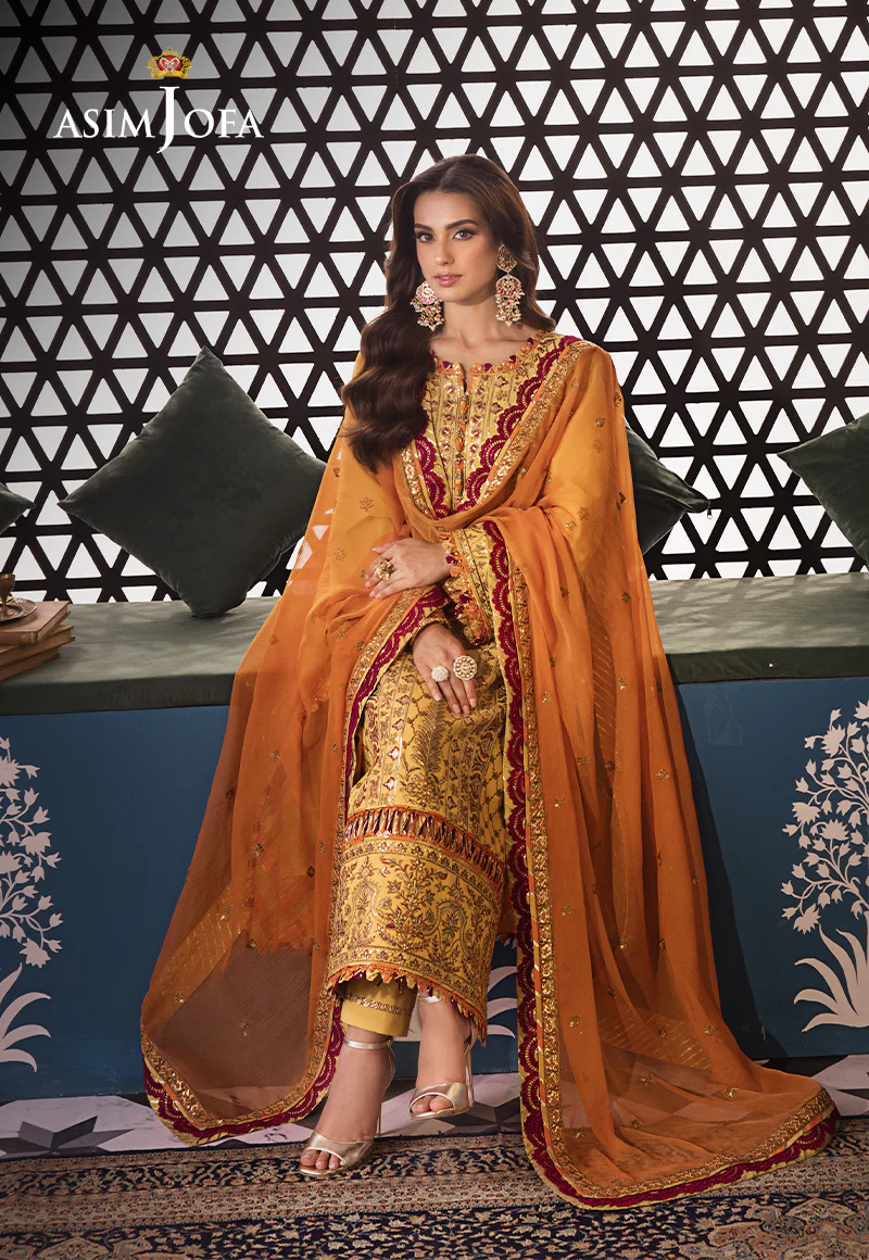 AJFI-19 EMBROIDERED LAWN 3 PCS - Image 8