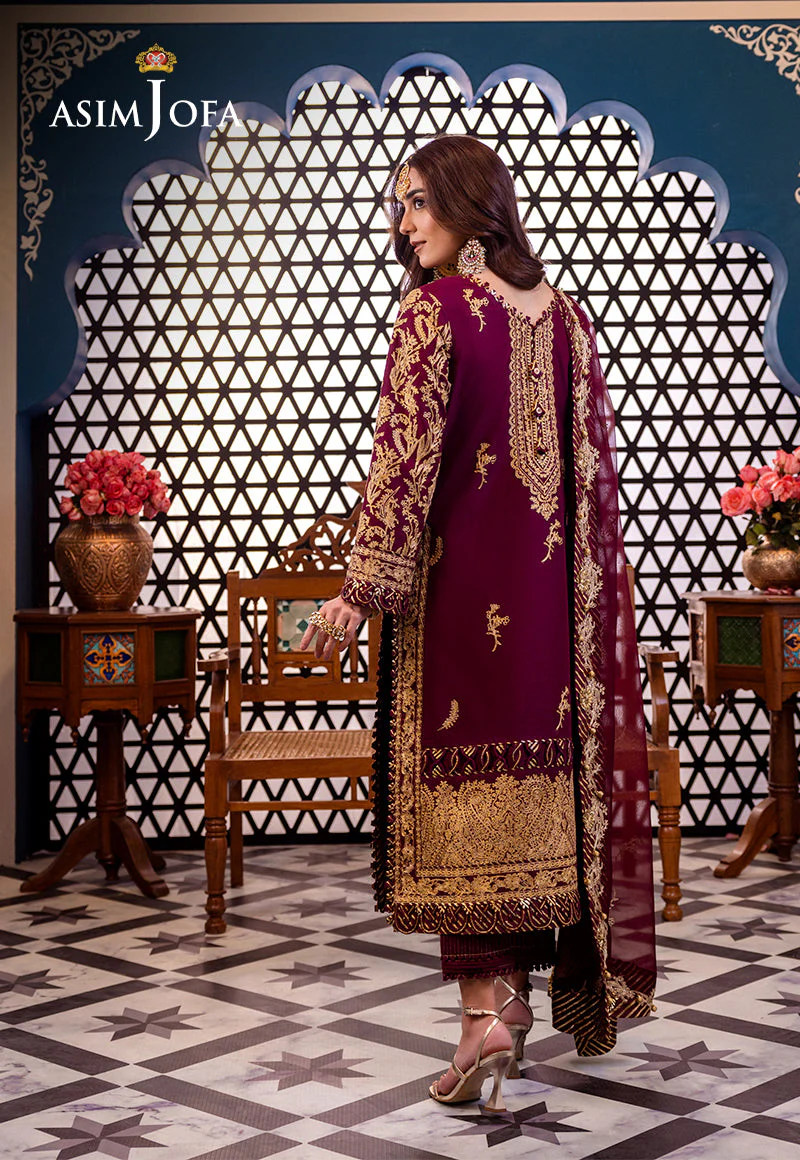 AJFID-03 EMBROIDERED LAWN STITCHED 3 PCS - Image 2