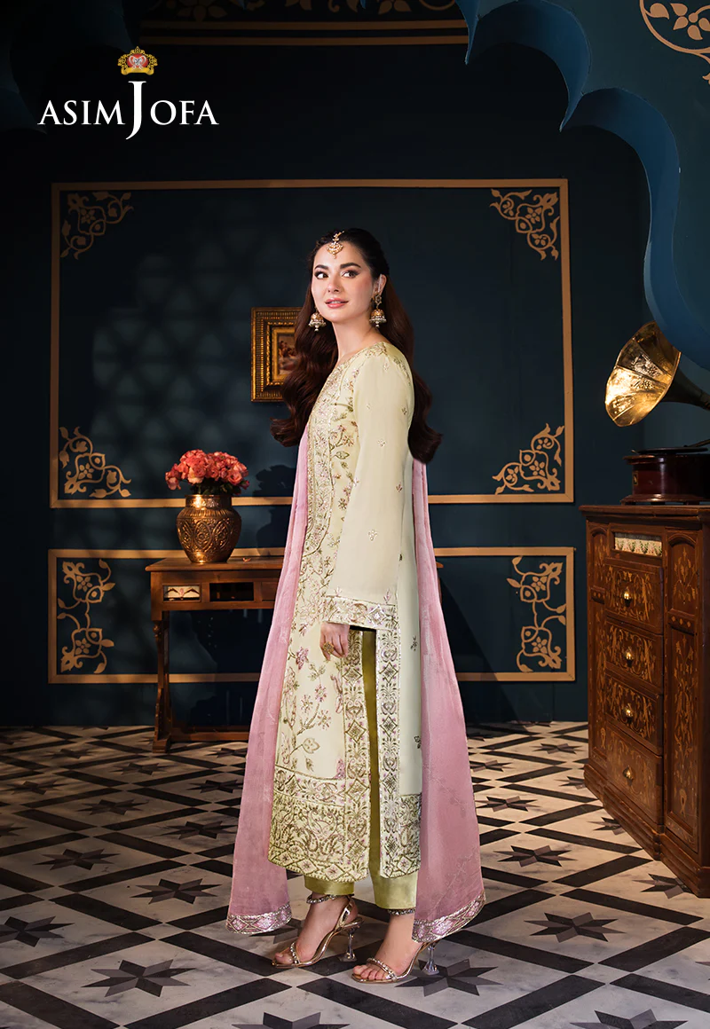 AJFILEB-15 EMBROIDERED LAWN STITCHED 3 PCS - Image 2