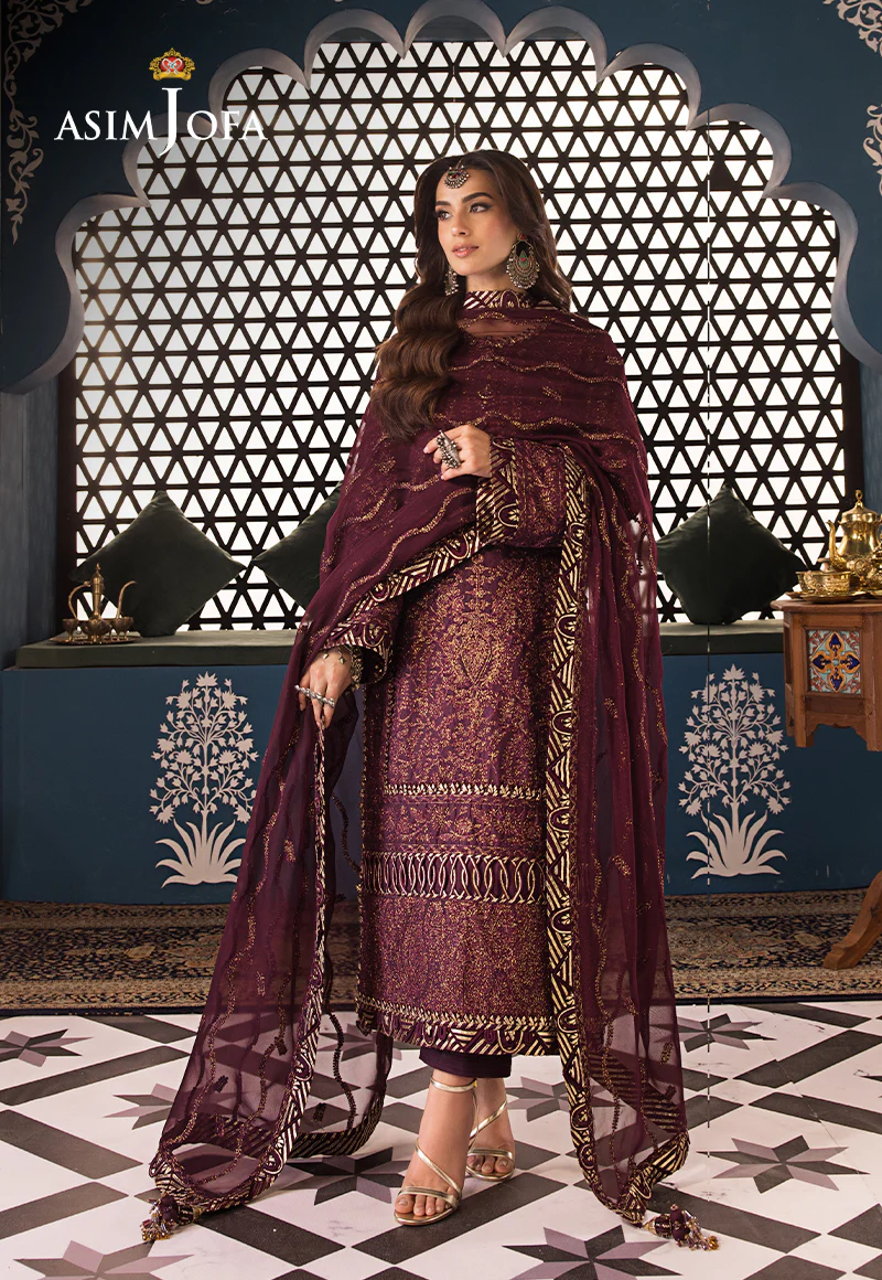 AJFIP-06 EMBROIDERED LAWN STITCHED 3 PCS - Image 8