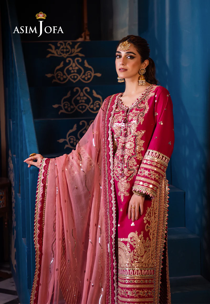 AJFIP-18 EMBROIDERED LAWN STITCHED 3 PCS - Image 6