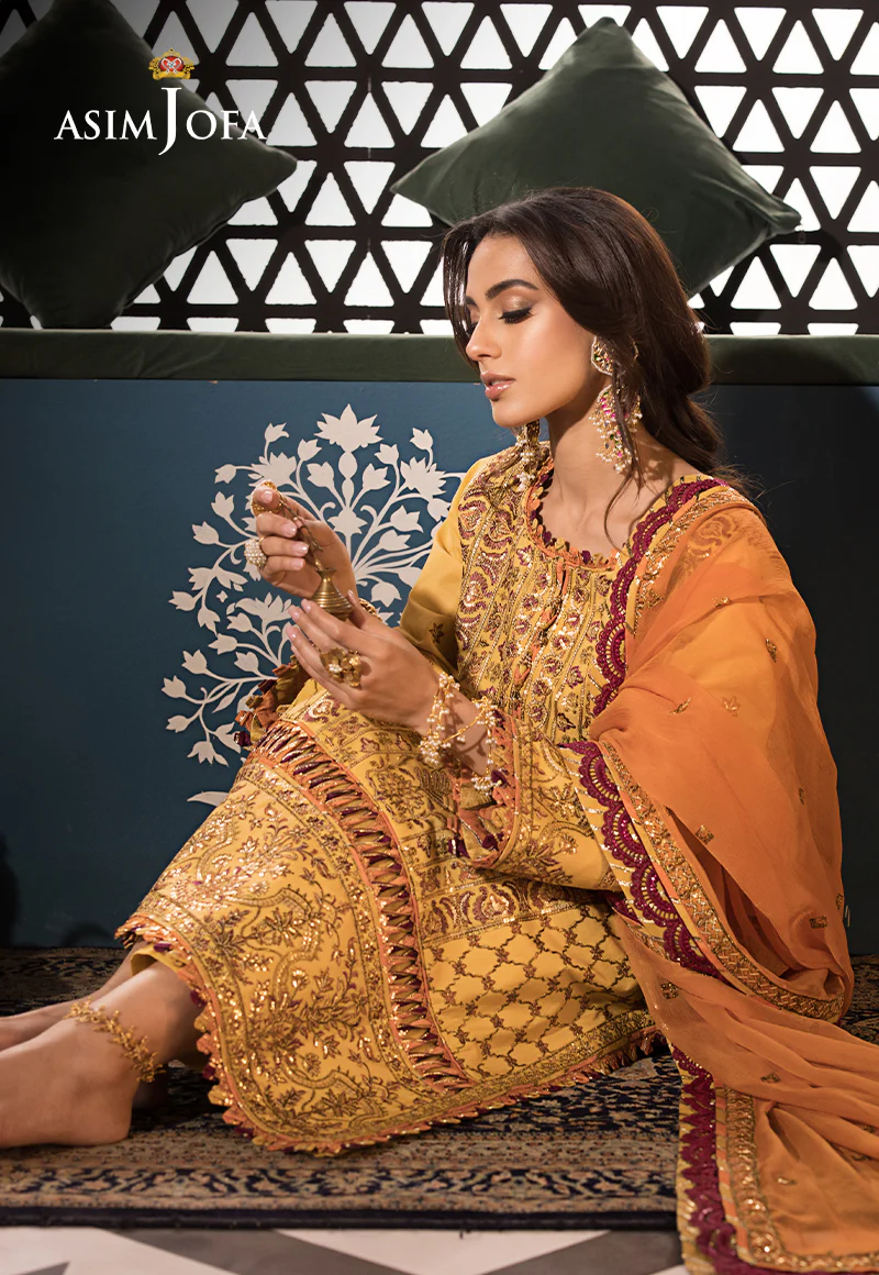 AJFIP-19 EMBROIDERED LAWN STITCHED 3 PCS - Image 10