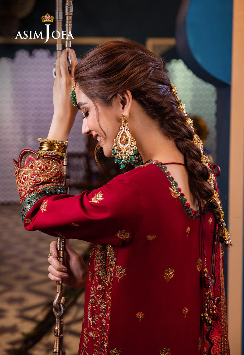 AJFIP-21 EMBROIDERED LAWN STITCHED 3 PCS - Image 11