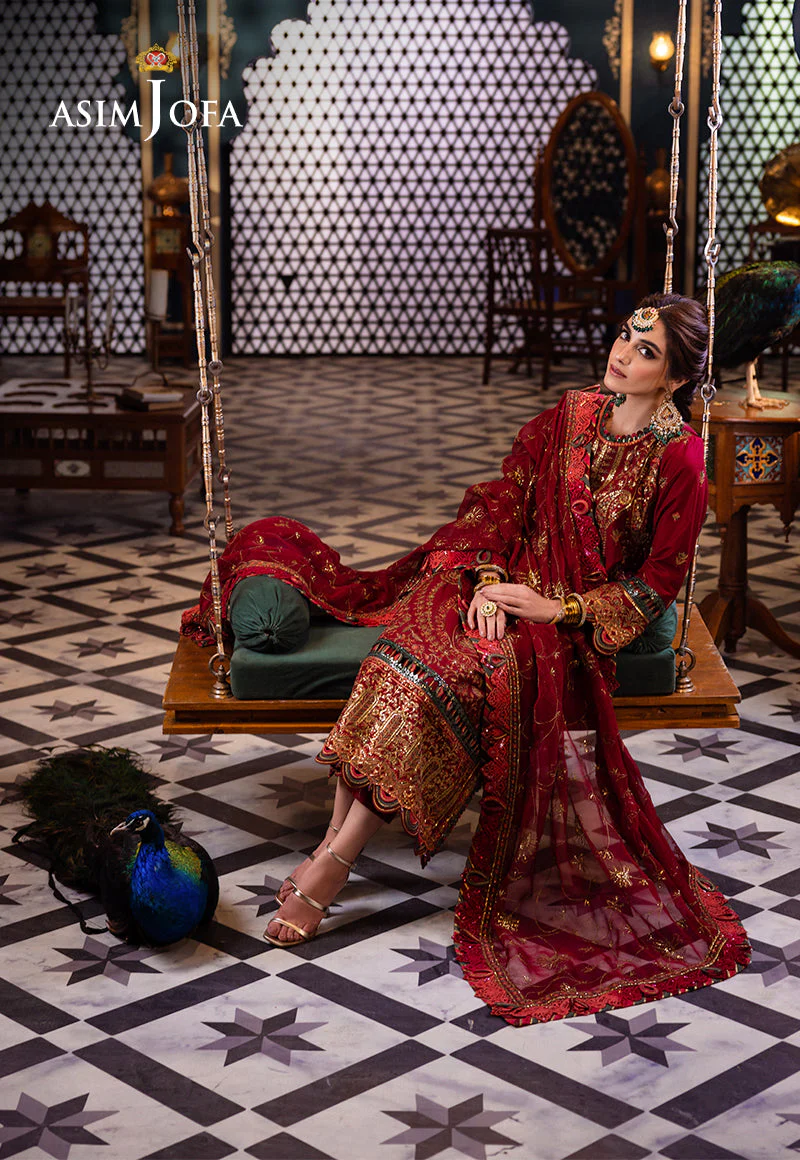 AJFIP-21 EMBROIDERED LAWN STITCHED 3 PCS - Image 16