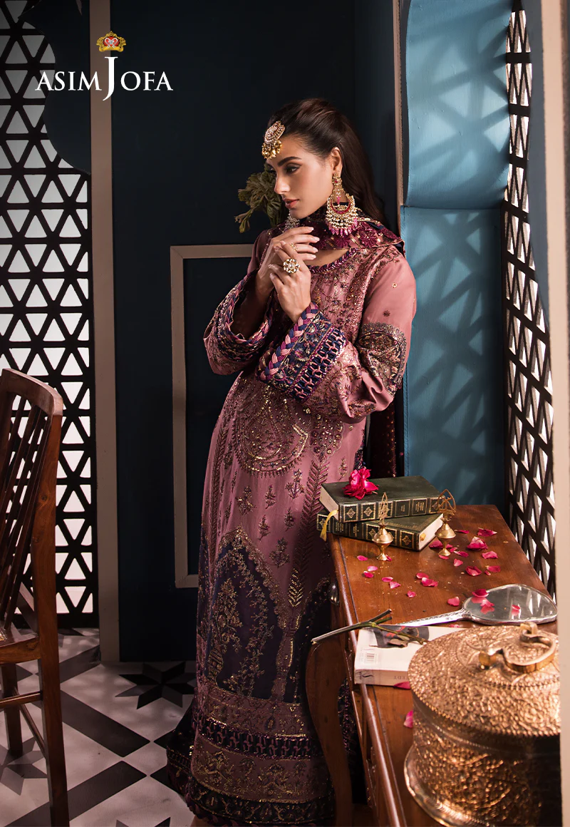 AJFIP-22 EMBROIDERED LAWN STITCHED 3 PCS - Image 12