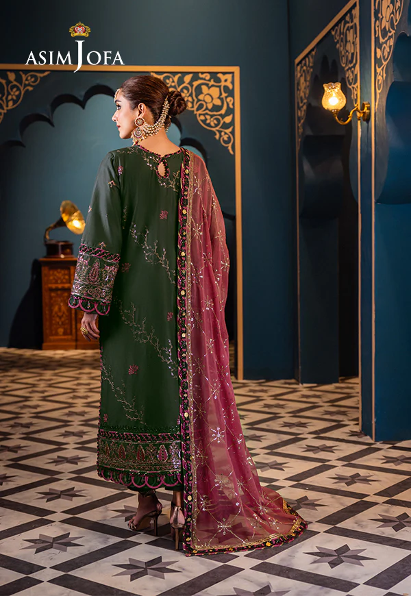 AJFIP-23 EMBROIDERED LAWN STITCHED 3 PCS - Image 2