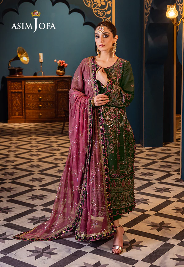 AJFIP-23 EMBROIDERED LAWN STITCHED 3 PCS - Image 6