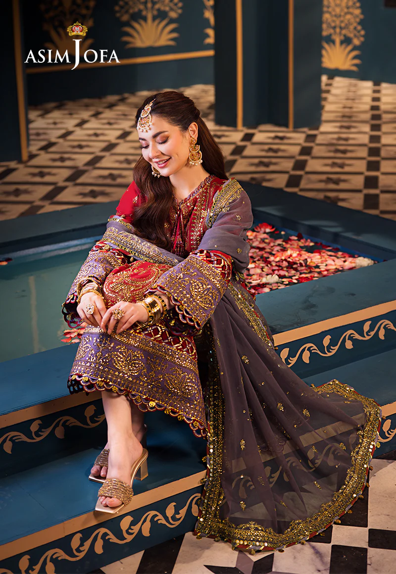 AJFIP-27 EMBROIDERED LAWN STITCHED 3 PCS - Image 11