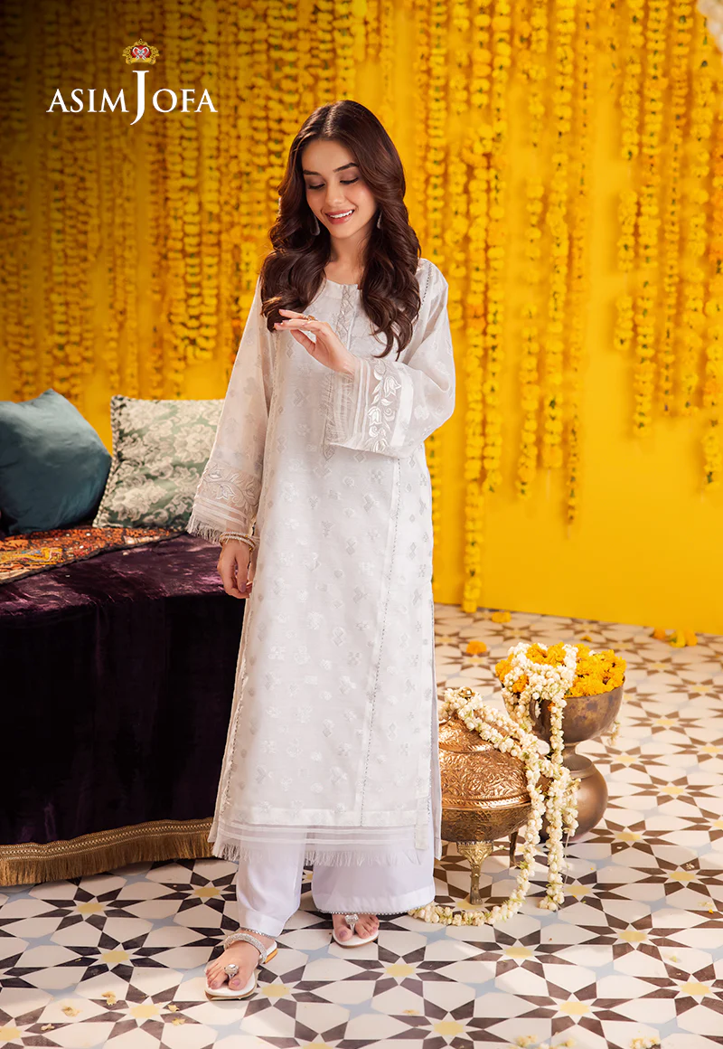 AJFP-12 EMBROIDERED ZARI JACQUARD 2PC - Image 3