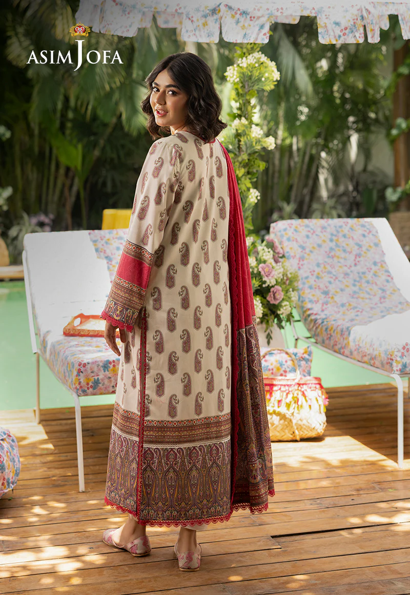 AJGBD-07 PRINTED LAWN 3 PCS - Image 2