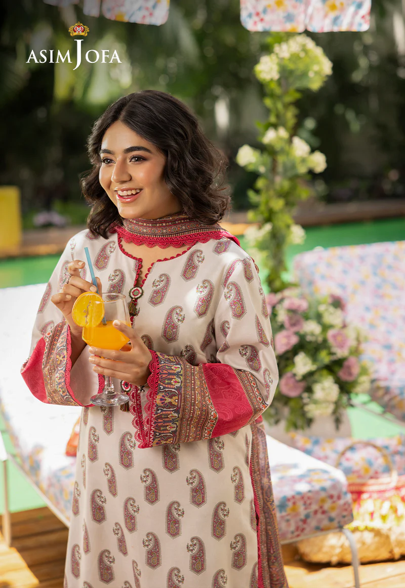 AJGBD-07 PRINTED LAWN 3 PCS - Image 4