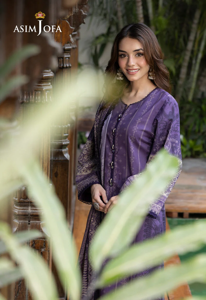AJGBD-13 PRINTED LAWN 3 PCS - Image 4
