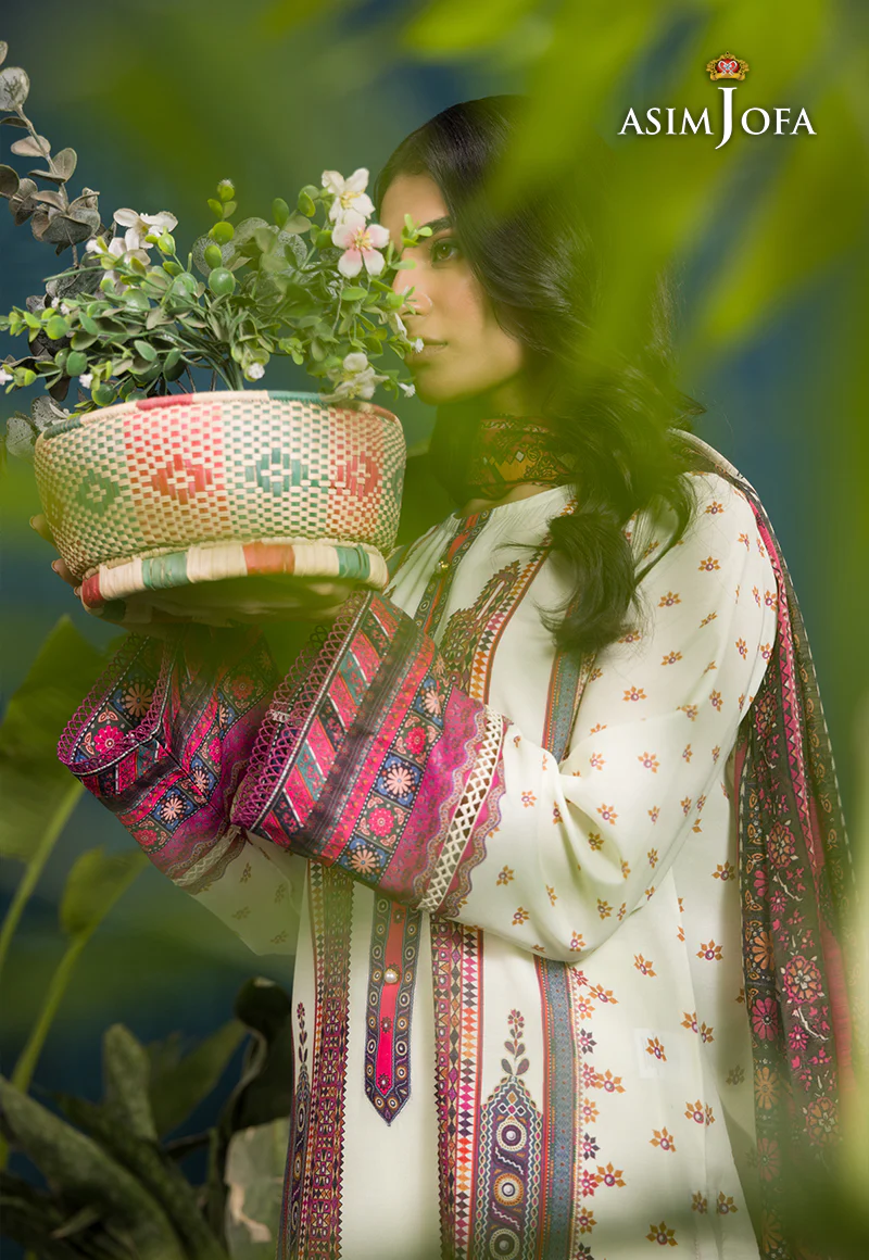AJGR-13 PRINTED SWISS LAWN 3 PCS - Image 4