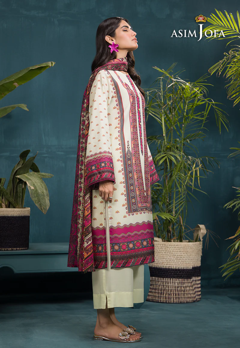 AJGR-13 PRINTED SWISS LAWN 3 PCS - Image 8