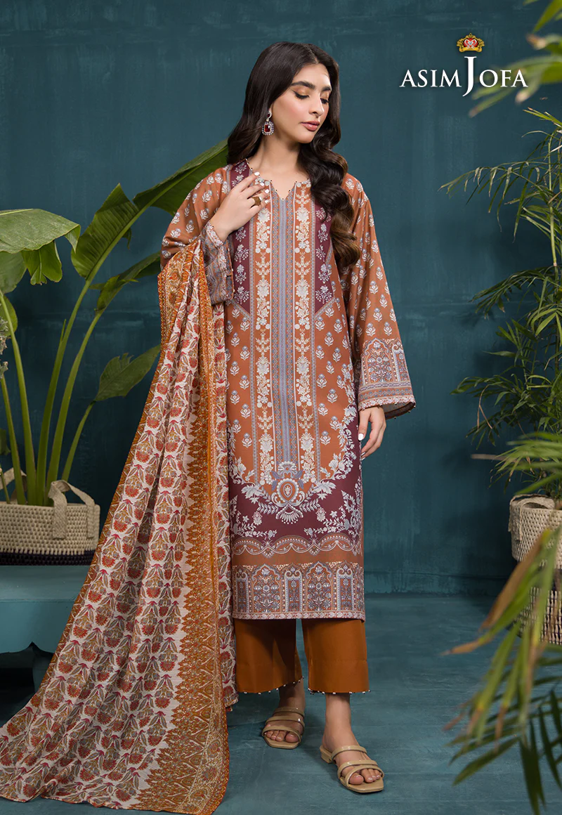 AJGR-14 PRINTED SWISS LAWN 3 PCS - Image 8